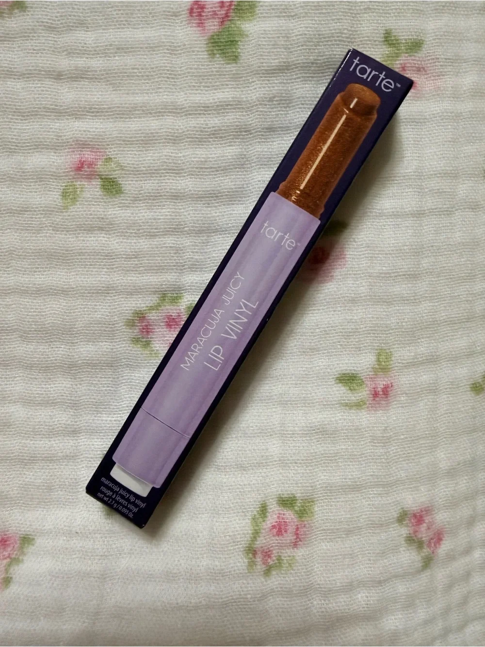 tarte Maracuja Juicy Lip Vinyl — shimmering cinnamon spice - new in box